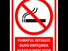 Indicator pentru fumatul interzis dupa depasirea acestui indicator